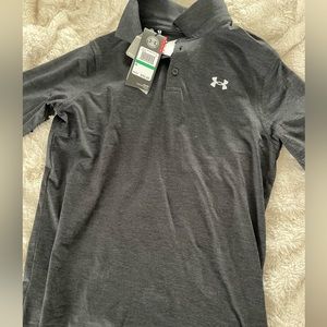 NWT- under armor long sleeve polo